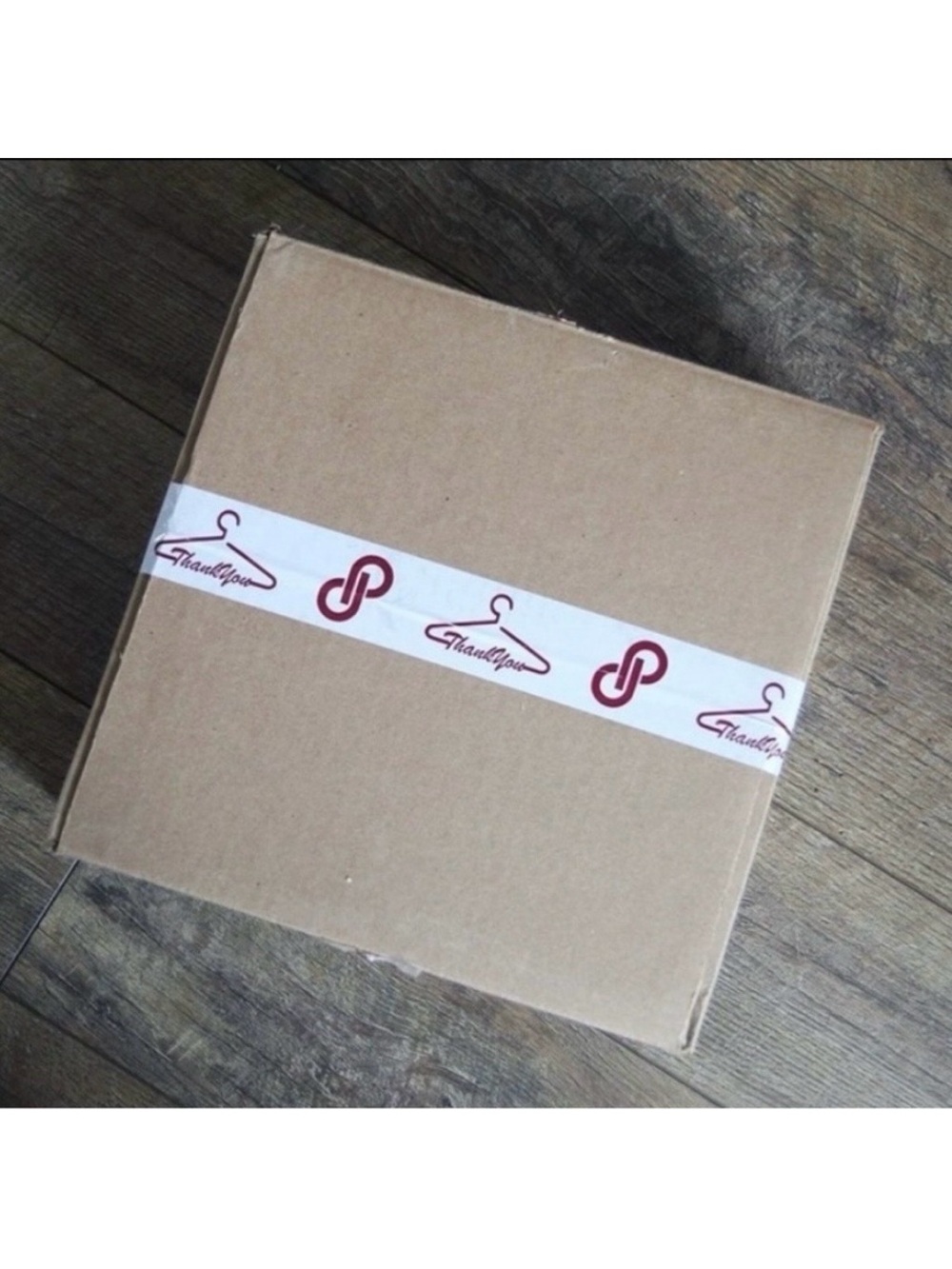 Roll Of Custom Printed Packing Tape With “Thank You” & POSHMARK LOGO - Picture 2 of 4